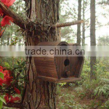 wooden bird house