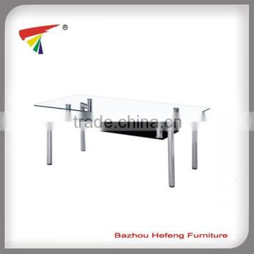 glass top chrome legs coffee table