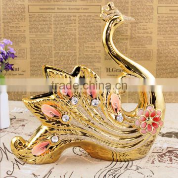 european decorative flower vase,wholesale golden home decoration vase