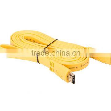 2m High speed flat HDMI 1.4v to HDMI cable for HDTV