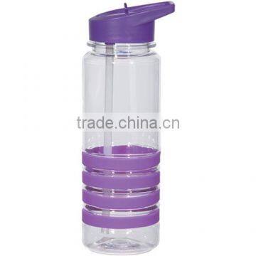 24 Oz. Banded Gripper Bottle With Straw