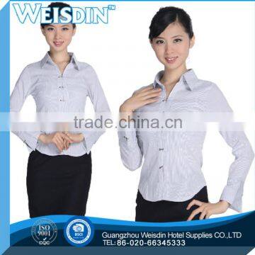 promotion wholesale Anti-Wrinkle ladies casual shirt slim clothing