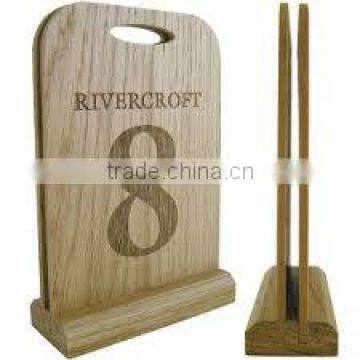 High quality wooden table number holders