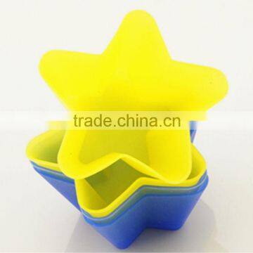 Silicone Star Cake Muffin Chocolate Cupcake Bakeware Mold Maker Tool