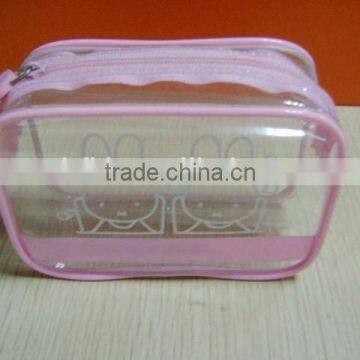 cute design square shape pvc makeup bag