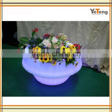 plastic flower pots rotational mold mould with led light