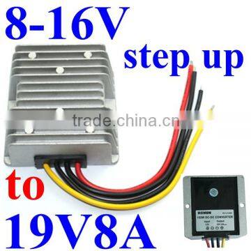 dc voltage regulator 8-16V 9v 12v 13v 15v step up to 19V 8A 152W boost power converter power supply module waterproof for motor