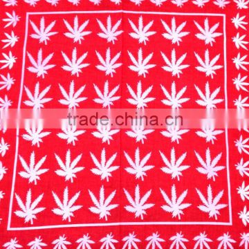 Red weed multifunctional headwear bandana