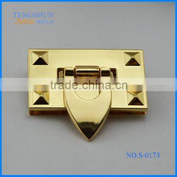 High Quanlity Zinc Alloy Decorative Twist Lock for Purse Hot Sale Metel Bag Parts Wholesale photo-3