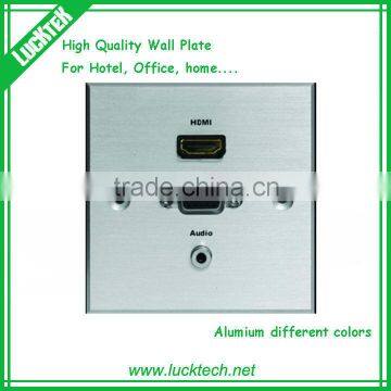 vga hdmi wall plate with audio jack