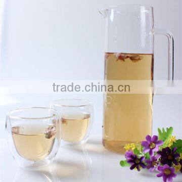 1.4L Heat Resistant Handcrafted Pyrex Water Glass Pitcher/Jug/Jar Wholesale