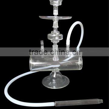 45 cm 18 inch oem high quantity all clear glass hookah with led light