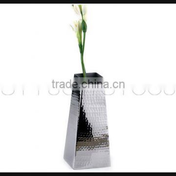 Stainless Steel Flower Vase Hammered