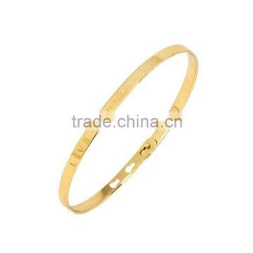 Memories Bangles With Customize Design Word 'LIVE LAUGH LOVE' With 4mm/7mm Width photo-3