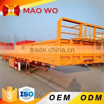 3 Axle 6x4 Flatbed Side Wall Semi Truck Trailer China Exporting photo-6
