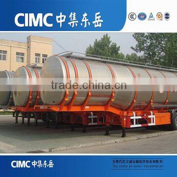 CIMC Aluminum Tank Trailer Used For Tranport Fuel/Oil/Water And Other Liquid