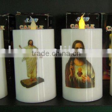 Electric religious candle church candle