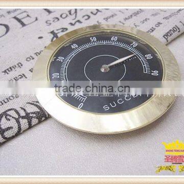 Golden hygrometer cigar cabinet hygrometer humidor hygrometer