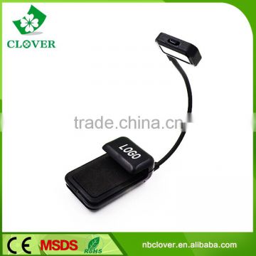 Promotional ABS rechargeable clamp led bedside reading lamp