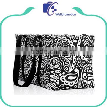 Customized polyester utility tote basket / fashion bag polyester utility tote