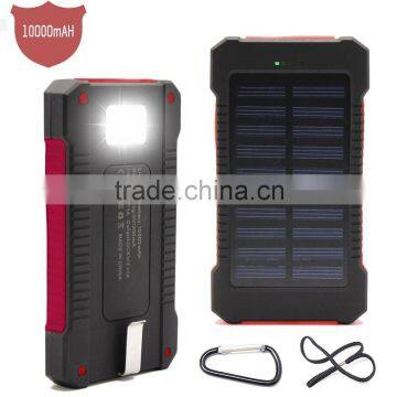 Dual USB 10000mAh Solar Power Bank