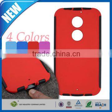 C&T Hard plastic back case tpu bumper for moto x (2nd gen) xt1096