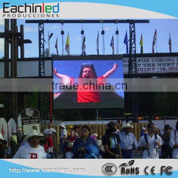 full color P10 outdoor led panel video wall rental outdoor led screen 10 mm with hanging bars for hanging installation