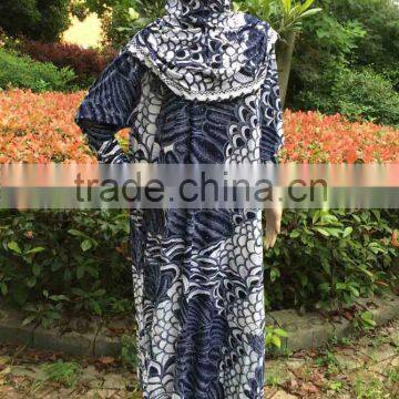 Wholesale latest dubai abaya burqa islamic clothing long sleeve lycra muslim dress