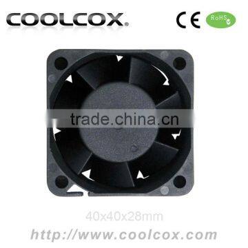 CoolCox 40x40x28mm DC Axial Fan 40mm,4028 5V/12V/24V exhaust fan,dc brushless fan 12v,dc 24v brushless fan