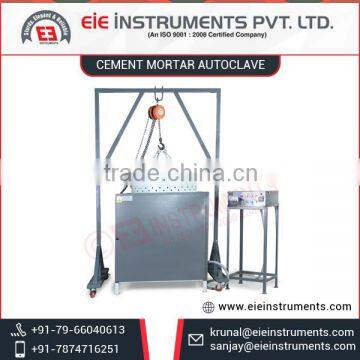 High Technology Quick Operation Cement Mortar Autoclave at Attractive Price