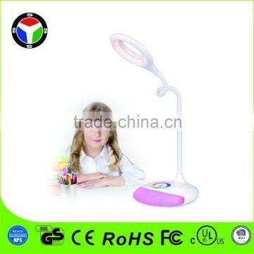 RGB Color Changing,Reading Lamp with Touch Switch,Rechargeable,Dimmable Atmosphere led desk lamp light