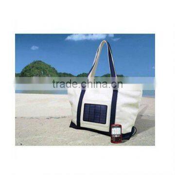 2.4W the canvas solar charging package handbag mobile phone battery 2400