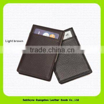 15015 New luxury business casual leather fancy money clip wholesale