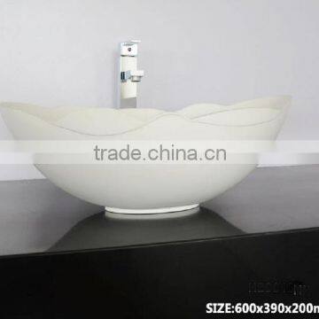 Factory Direct Export Solid Surface Bathroom Wash Basin , Stone Resin Wash Basin, Wall Hung Wash Basin photo-1