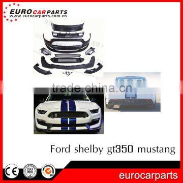 Hot sale !!!For-d shelby gt350 mustang eurocar style 2016y PP material body kits