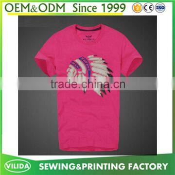 High quality mens printing t shirt new design mens 100% cotton silk screen printed t shirt