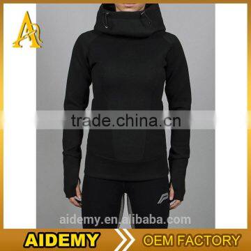 fleece gym hoodie plain hooded sweatshirt wholesale plain black hoodie