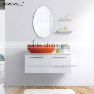 glossy white wall-hung italian bathroom vanity, modern bathroom cabinet