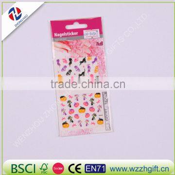 New arrived fancy customized craft ecofriendly quality temporary safe unique nail decal wholesale