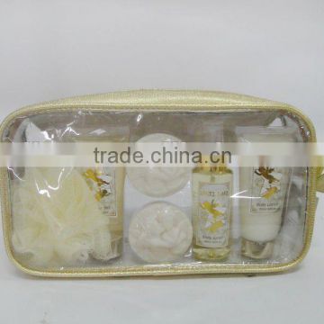 Fruit scented skin lightening gift set/bath care product