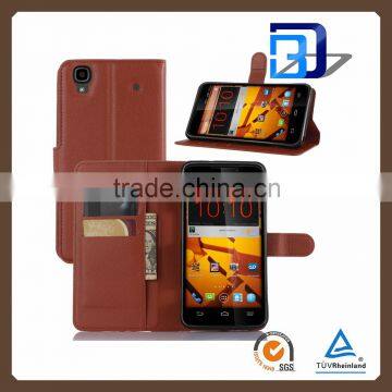 new products wallet leather with card slots stand flip cover for ZTE Max N9520 phone case china price