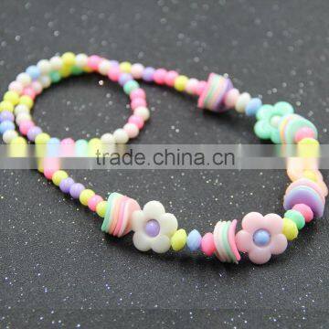 Fashion DIY Jewelry Handmade Multicolor Mixed Design Acrylic Children Baby Kids Beads Strand Necklaces photo-5