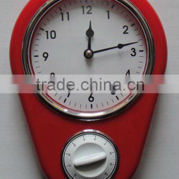 Wall clock with timer