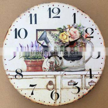 12 Inch European Style MDF Wall Clock photo-2