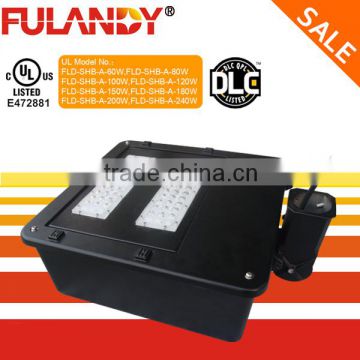 Top quality DLC UL CUL listed 6 years warranty LED car park light