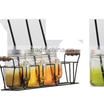 450ml 16oz in colors mason jar glass