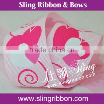 Wholesale Fashion Beautiful Valentine Print Ribbons Gor Gift Packing