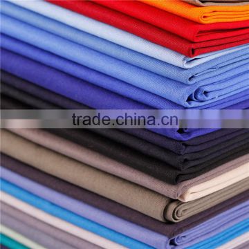 China manufacturer lastest design fabric 50% cotton 50% polyester white colorful polyester cotton shirting fabric by roll