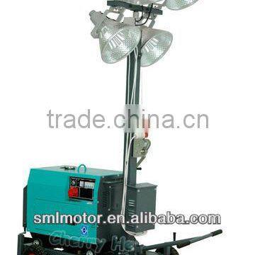 4 * 25000 Lumen Low Noise Light tower Mobile Diesel Generator Set