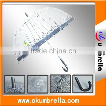 Translucent Umbrella,PE POE PVC Transparent Umbrella With Custom Printing